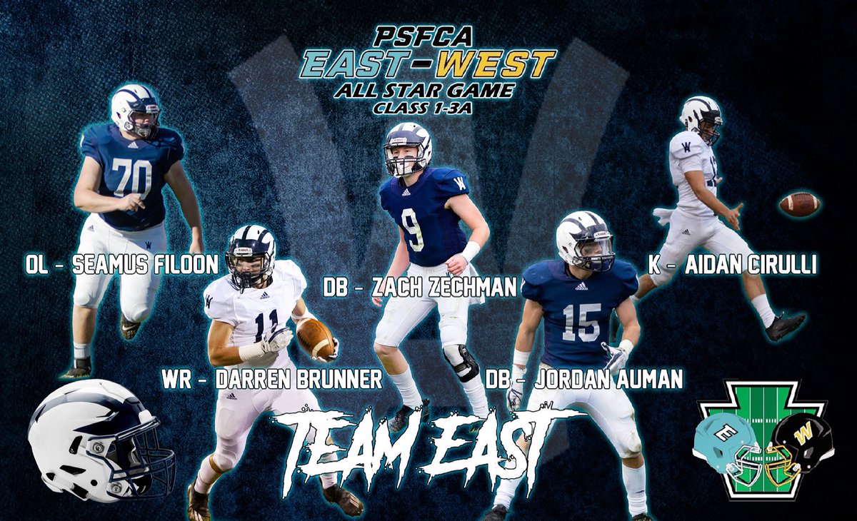 Congratulations to these Spartans who were voted into the PSFCA EAST-WEST All-Star Game! 🌟🏈

📸: Dave Causa