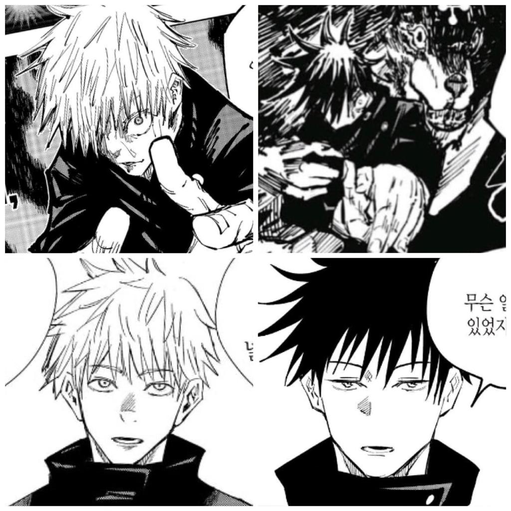 _suno_636's tweet photo. •It's perfect😳😳😳 
#JujutsuKaisen #Jujutsu_Kaisen #manga #anime #drawing #manga #GojoSatoru  #gojo #megumifushiguro #megumi #similar #teacher #apprentice https://t.co/1mpOTeUpVY