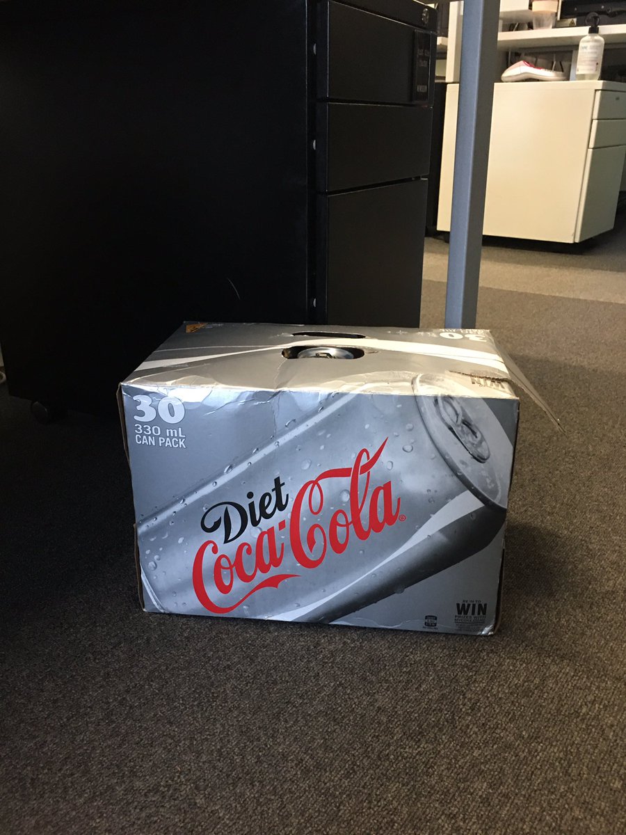 suzikyla23's tweet photo. I'm not saying my professional affections can be easily bought.
But I am staying this was a genius gift to find under my desk thank you @ConnorDStirling #30Cans #HeWentAllIn https://t.co/st76FXuOIG