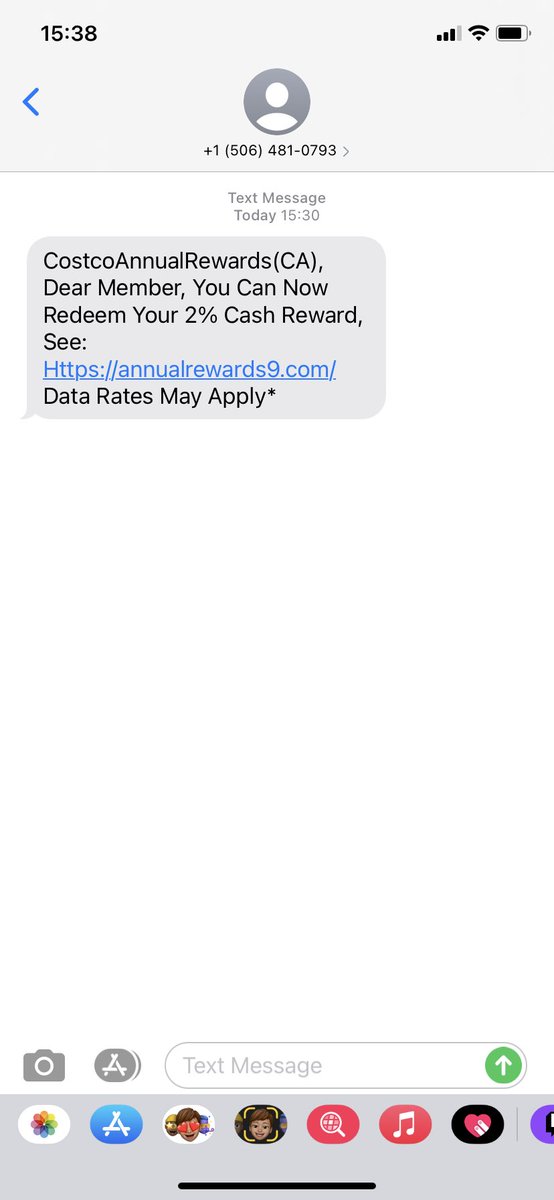 MrNickDRoss's tweet photo. @costcocanada is this text legit or scam? https://t.co/fuNNkdkCX6