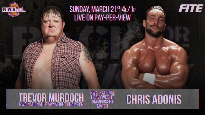 Back for the Attack Card Trevor Murdoch vs Chris Adonis