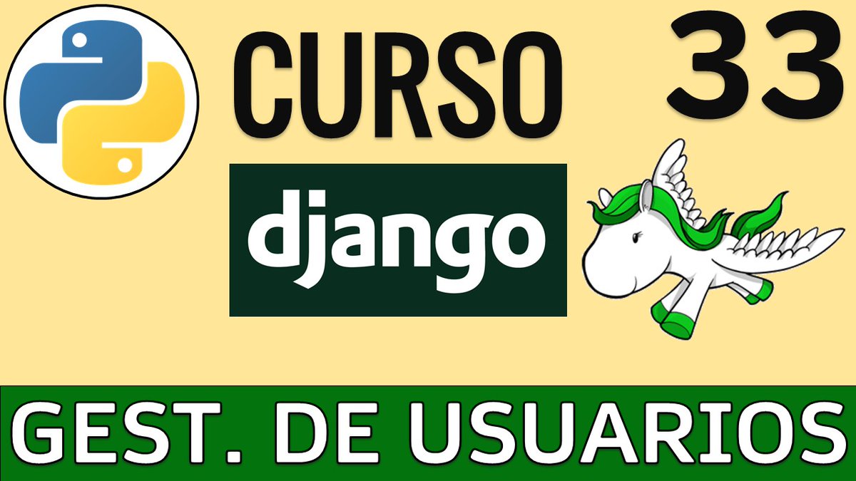 UskoKruM2010's tweet photo. Curso Django 🦄 - 33. Gestión de Usuarios (auth_user) | Autenticación y Autorización ✅ https://t.co/pVHFFsZ1p2 a través de @YouTube
¿Podrías ayudarme con un RT? 🐤 ¡Gracias! 👋🏻
#python #python3 #django #cursoDjango #tutorialDjango #aprenderDjango https://t.co/kVSdqEXUXc