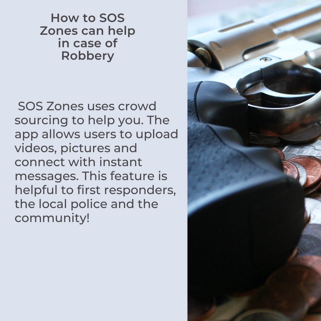 SosZones's tweet photo. Do you know that robbery happens more often than you think? If you don’t know how to react under this situation, SOS Zones will help. 
#SOSZones #safety #Statistics #Canada https://t.co/6zIQBaQNkg