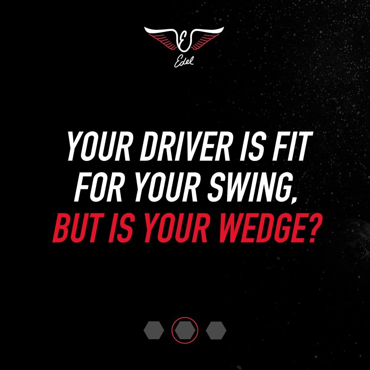 EDELgolf's tweet image. Your driver is fit for your swing, but is your wedge truly fit for your swing?  
#wedges #nextfrontier #wedgefitting