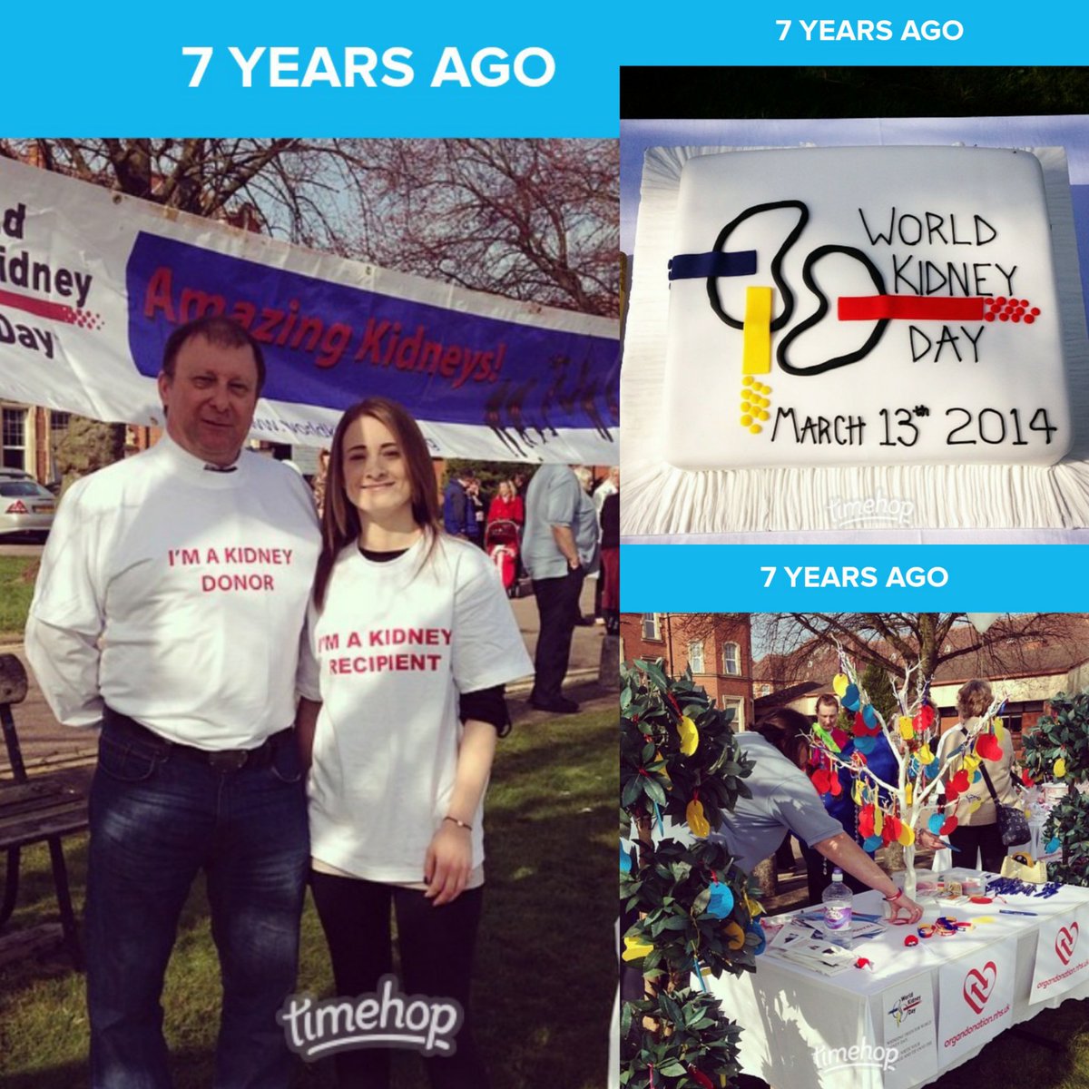 kathryncroker's tweet photo. Celebrating #WorldKidneyDay at Leicester General Hospital @Leic_hospital 7 years ago today! 10 months after my Dad donated his #kidney to me there. We are forever grateful to all the amazing renal staff 💖 @17Lgh @Ward15N @DrMattGB https://t.co/3efKzj8h5D