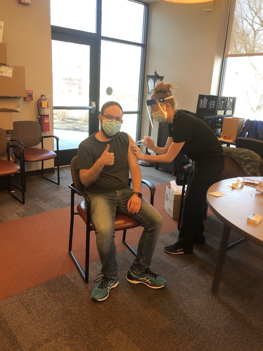Mjcotler's tweet photo. It’s hard to describe the feeling and inspiration of going from researching lipid nanoparticles as an undergrad to now being administered them a month away from defending my PhD thesis. Thank you @doc_tmp  for starting me on this drug delivery journey https://t.co/YzeYxirTZu