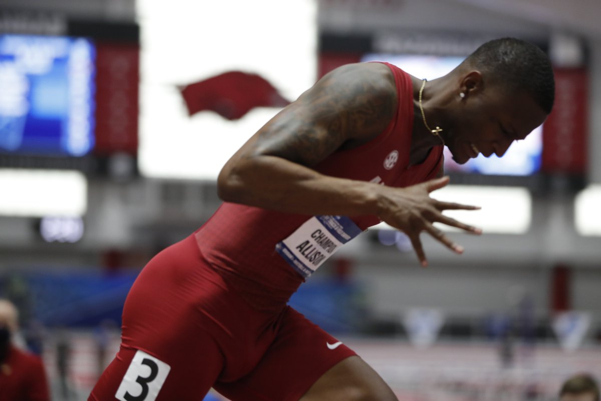Another indoor PR for Champion Allison, going 45.79 to take 6th place at the NCAA Indoor Championships in the 400-meters!

#BamaSprints #RollTide