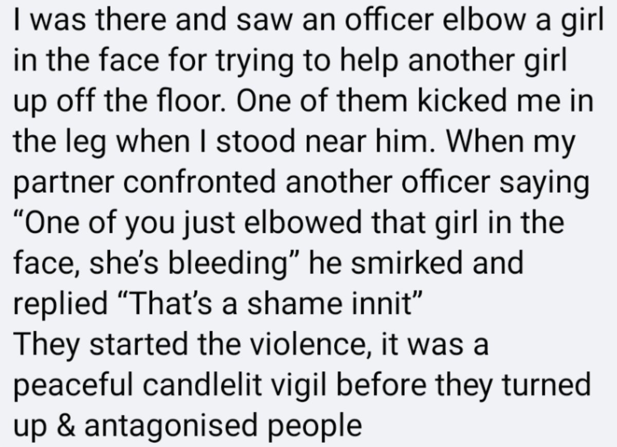 Jack_Witek's tweet image. This is a friend's experience of Clapham Common vigil that the Met police went wild at.