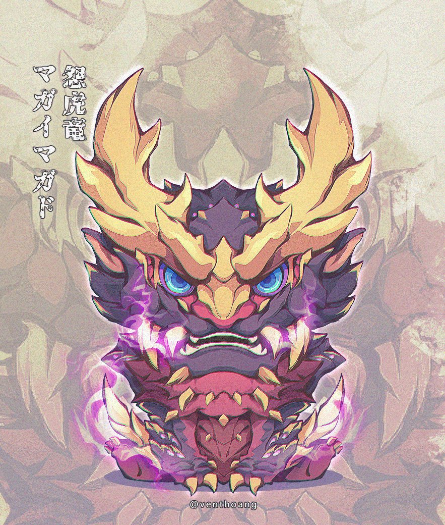 VentHoang's tweet photo. [FanArt] MHRise - Magnamalo Kid
Wyvern of Malice  モンスターハンターライズ  マガイマガド 
#Magnamalo #マガイマガド #怨虎竜 #MHR #CAPCOM #MonsterHunterRise #MonsterHunter #HyakkiYagyō #モンスターハンターライズ #Tiger #Hitodama #Wisp #Jinouga #ジンオウガ #마가이마가도 https://t.co/ESa1yOuvno