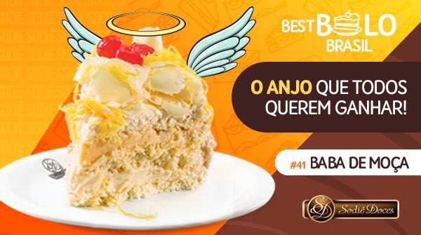 Na prova do anjo da Sodiê, temos um vencedor à altura. Com vocês, o delicioso #41 Baba de Moça que tem o cabelinho angelical e um recheio encantador. 😇🍰 Aproveite este clima e dê o anjo da Sodiê para aquela pessoa que você tanto gosta!