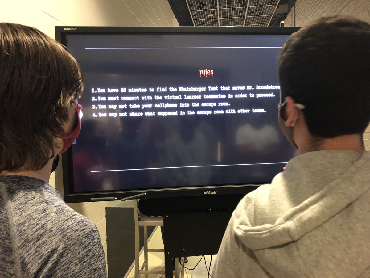 NewTechCoppell's tweet photo. Continuing to innovate in the moment and fulfill our culture, @NewTech_NTC led our campus in a FLEX takeover day. We present to you pictures from the Golden Takeover winners from @MrsHunter19 and Broadstreet’s networkings: an escape room experience titled Broadstreet’s Nightmare https://t.co/DRMNmgSUIL