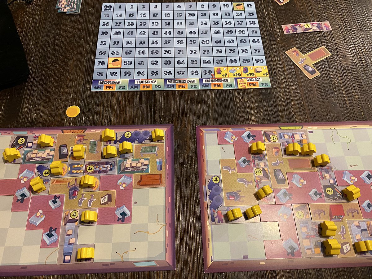 bgmechs's tweet photo. Learning some Factory Floor from @SpaceDuckGames1 @spaceduckgames. This is a fun polyomino game where players are trying to design the perfect factory floor. https://t.co/HxqHB9bnMj