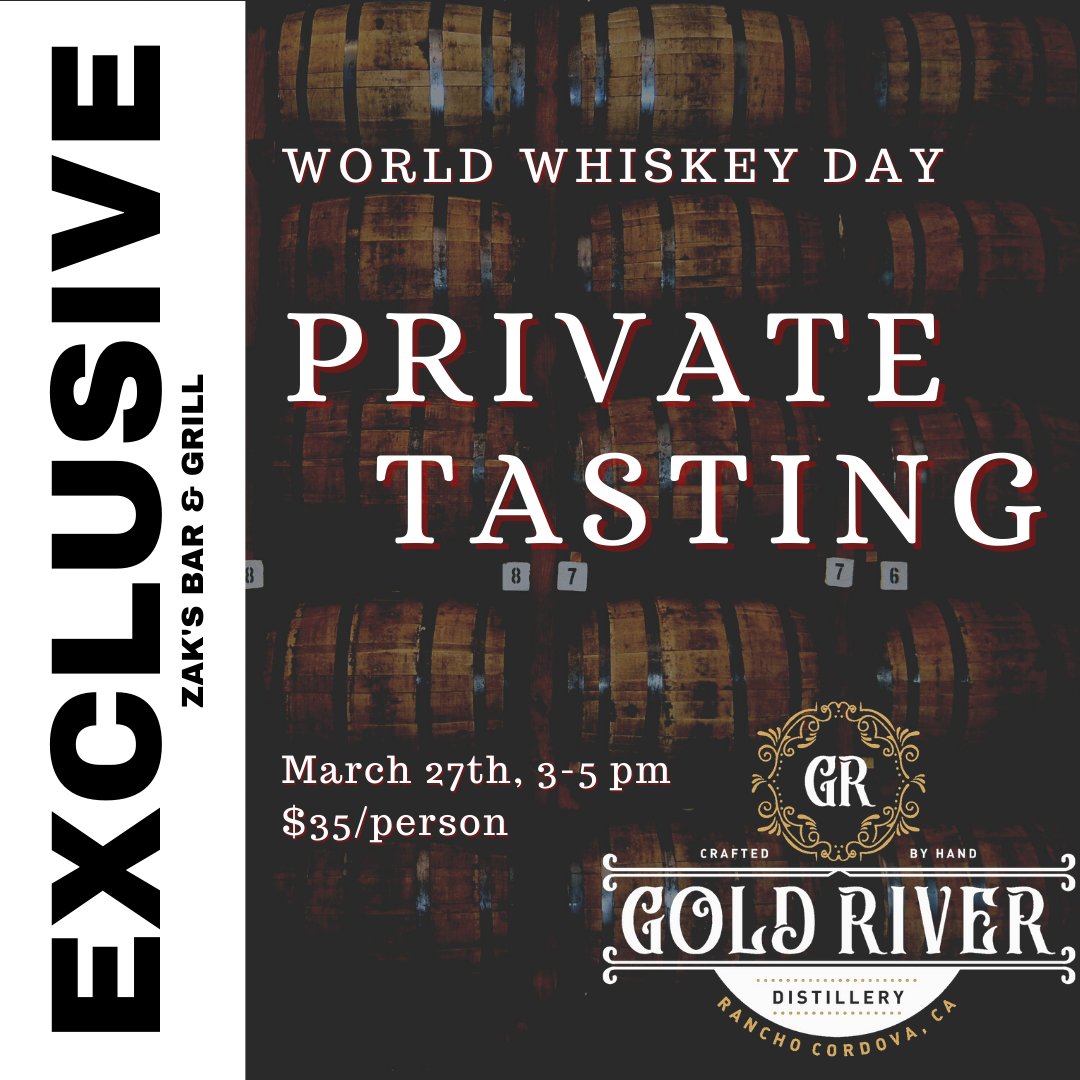 Taste through the Gold River Distillery Line. This experience is guided by the one and only Jeremy Maron Existential Wine Guy. Your ticket includes a VIP tasting experience of spirits, the education of wine, and the chance to win prizes... much much more!
Check out the link below