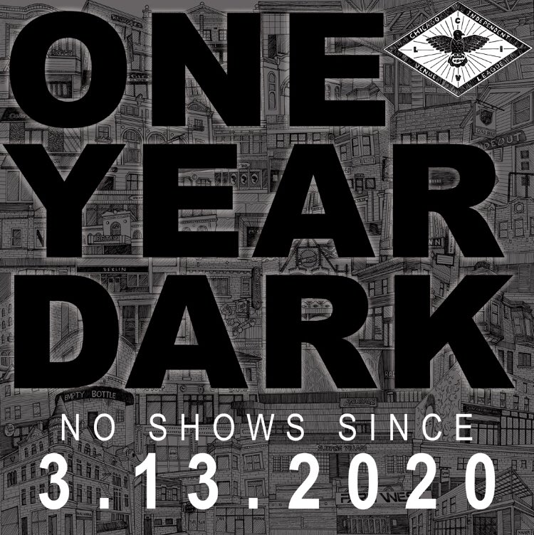 BLUESonHalsted's tweet photo. Today marks one year that stages across the state went dark. What we thought would only be a few weeks has turned into a year. It’s been a struggle to survive, but there’s a light at the end of the tunnel. We can’t wait to welcome you back.
#oneyeardark #saveourstages https://t.co/ulkHo1Lty0