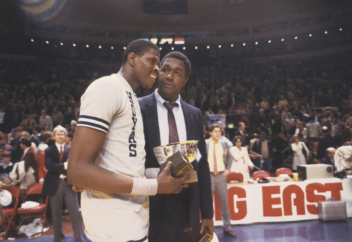 wojespn's tweet image. Congratulations to ⁦@CoachEwing33⁩, coach of the Big East champion Georgetown Hoyas