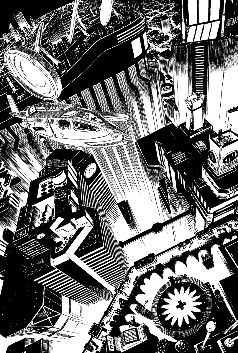 ianmacewan's tweet image. An interior page from my first 4 published comics

1 - The Yankee (written/published by @floating_world)
2 - Joe Casey&apos;s SEX #19
3 - The Azimuth Job (backup in Prophet: Earth War) (written by @internetbf666, colors by @sloanesloane)
4 - The Tomorrows #3

#sequentialsaturday