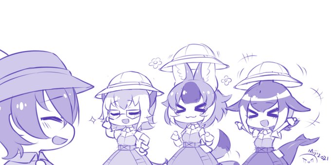 太草了
(顺便一说,闪亮亮都抽完了也没有阿豺,感谢的心情没有收到x)
#けもフレ3 
#けもフレ
#けものフレンズ3 