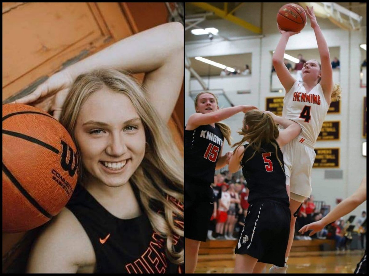 Up next- From Henning- Representing the the Hornets- 5'10" Point Guard #4- Ellie Dague! Ellie is headed to North Dakota State University next season to play for the Bison! Congrats <a href="/EllieDague/">Ellie Dague</a> on being named a 1A All-Star!  <a href="/HenningSchools/">Henning Public School</a> <a href="/NDSUwbb/">NDSU Women's Basketball</a>