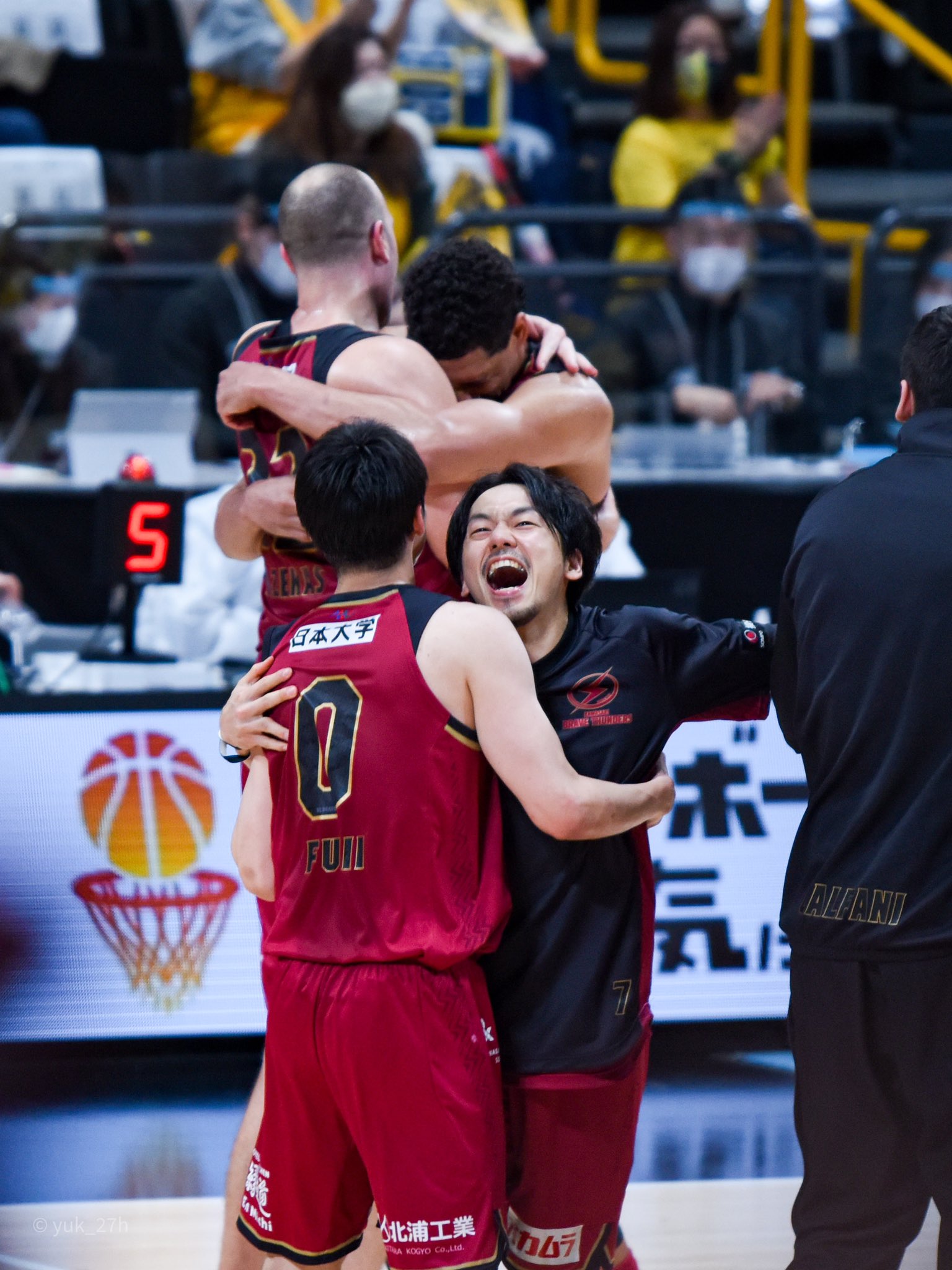 群馬クレインサンダーズ 藤井祐眞選手 アンダーアーマー製　ナンバリングシャツ 群馬クレインサンダーズ 藤井祐眞選手 アンダーアーマー製
