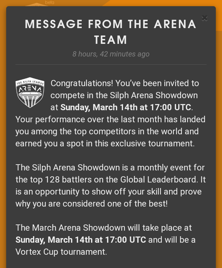 The Vortex Cup  The Silph Arena