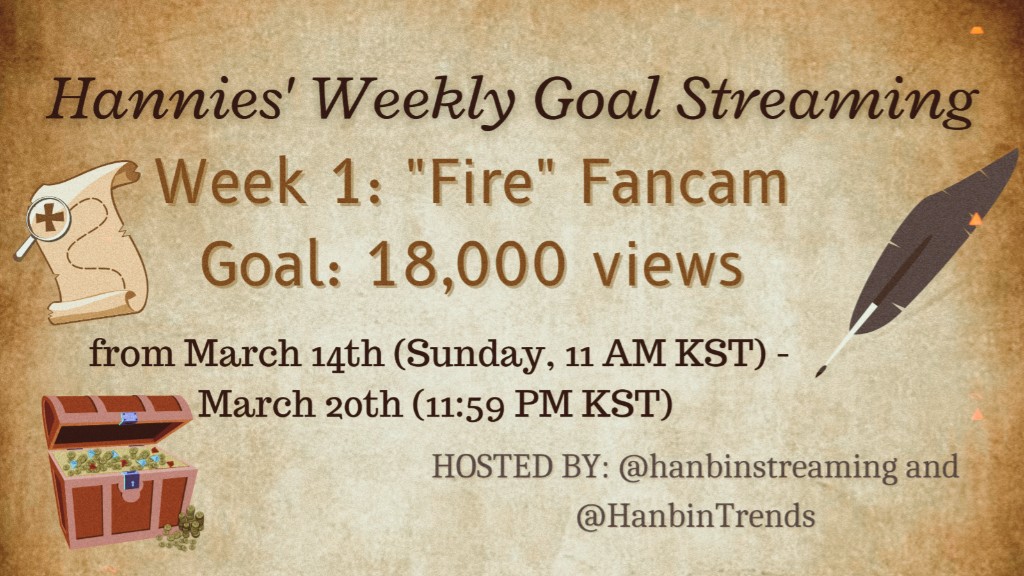HanbinTrends's tweet photo. Week 1 Goal: Fire 🔥 - 18,000 Views
1st week Hosts: @hanbinstreaming @HanbinTrends https://t.co/W5PEE4YPZ7