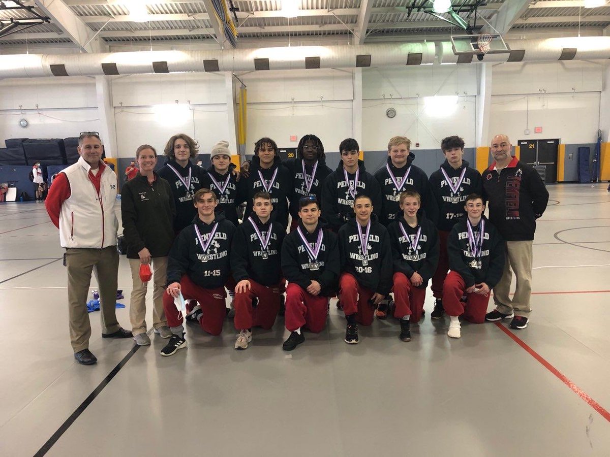 Penfield Wrestling did a great job today! 3 points short of the title with 7 in the finals! Winning 3 individual championships, and taking 2nd as a team! Awesome job!