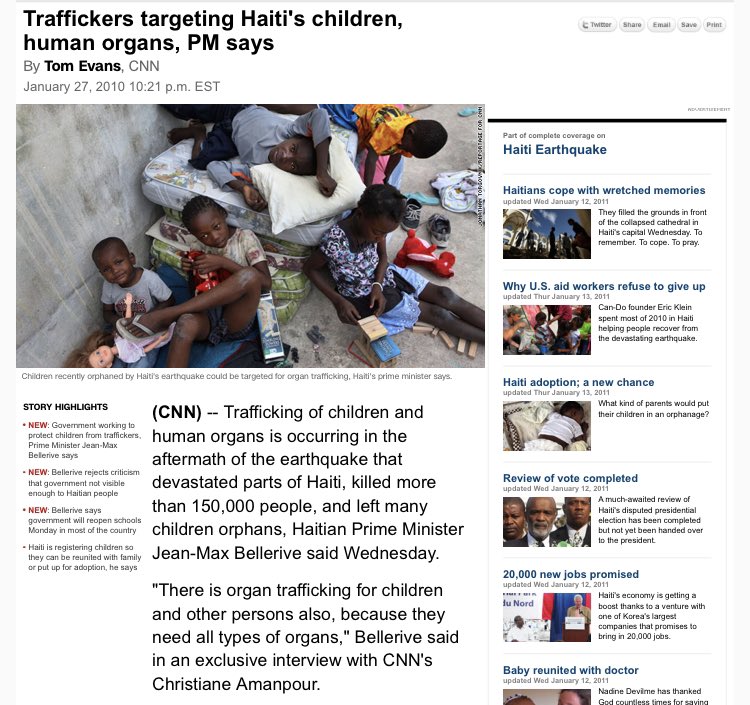 This was the perfect opportunity to further meddle in Haiti’s affairs. Billions of dollars were donated to NGOs like RedCross and the Clinton Fdn. without being unaccounted for. Haitian orphans were being trafficked and there were even reports of Haitian cadavers being sold.