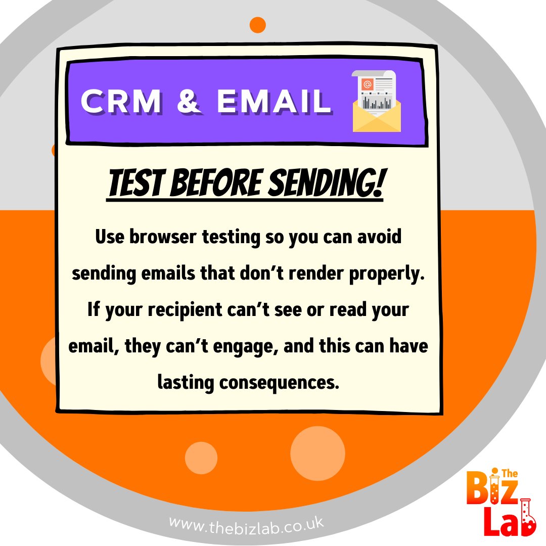 EfficiencyJim's tweet image. Make sure you test your emails while setting them up, especially personalised ones!