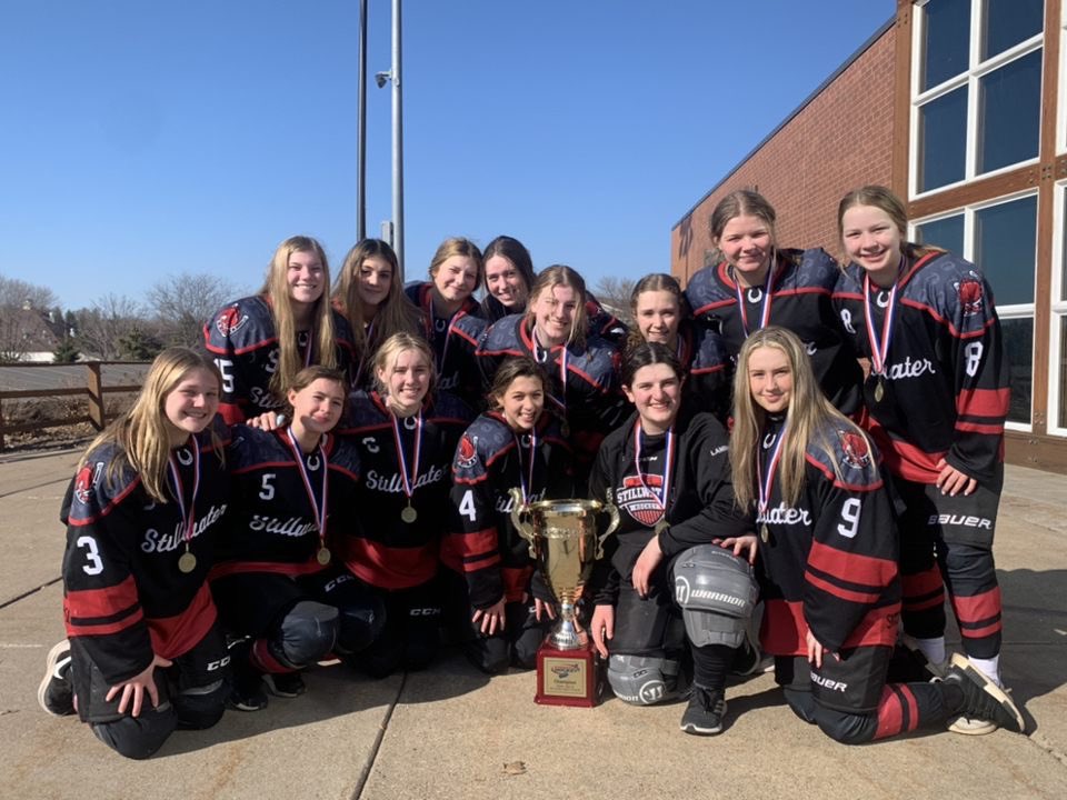 Stillwater Girls are District 2 U15A Champions!!  <a href="/sahahockey/">Stillwater Hockey</a> <a href="/YouthHockeyHub/">YHH</a>