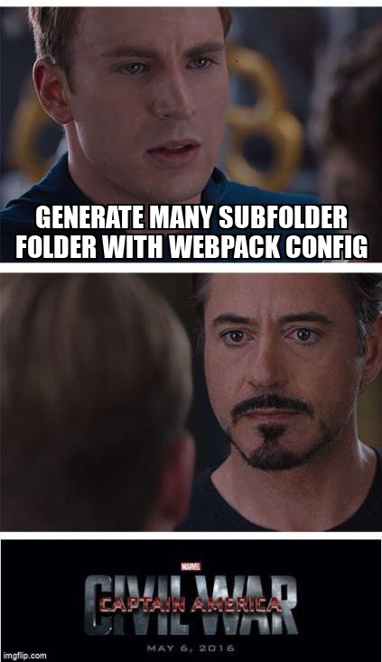 overflow_meme's tweet image. Generate many subfolder folder with webpack config stackoverflow.com/questions/6661… #webpackfileloader #webpackdevserver #webpack #config #webpack5