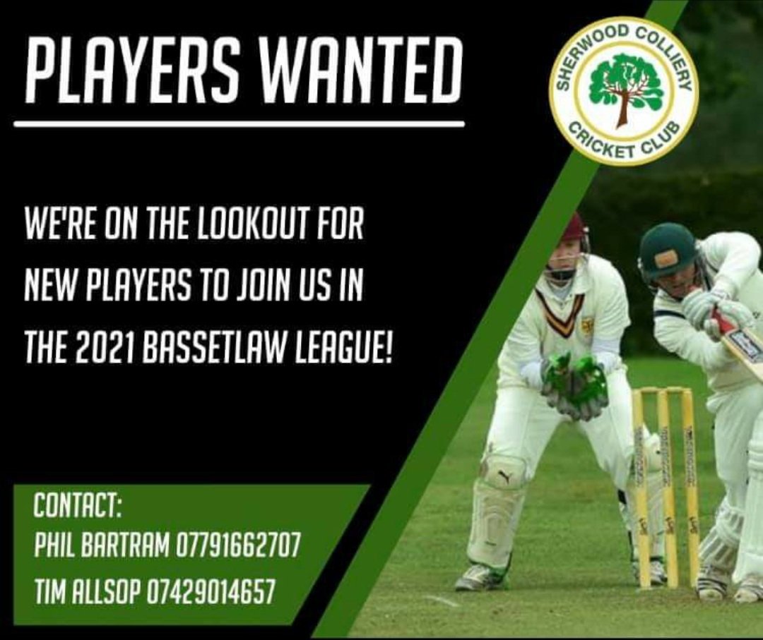 Sherwood_CCC's tweet photo. We are looking for new players to join us! https://t.co/Yku5lfsHKA