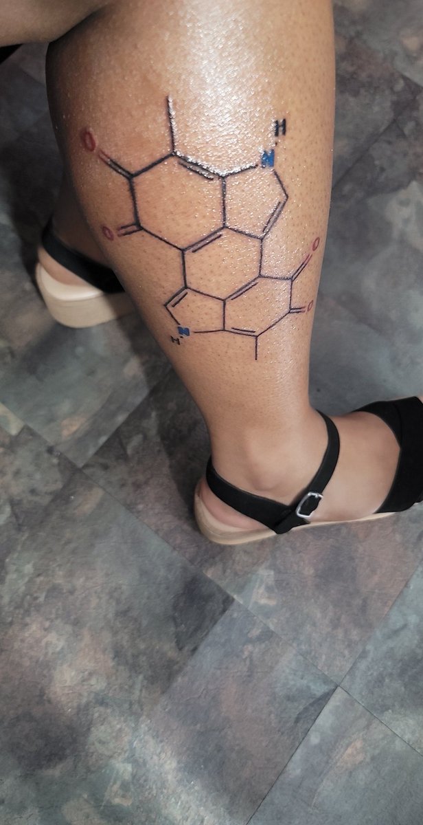 My first and second tattoos were done today at 13Ink in Liverpool. The  chemical compounds for serotonin and dopamine on my left arm and flash  ghosts on the right! : r/tattoo