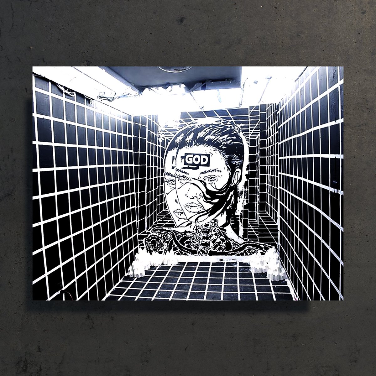 JamesMooreHQ's tweet photo. This piece has had a wild ride since I made it in 2015, exhibited widely, someone got it as a tattoo, a limited edition raised funds for Covid-19 relief. https://t.co/p8NzZffwgI