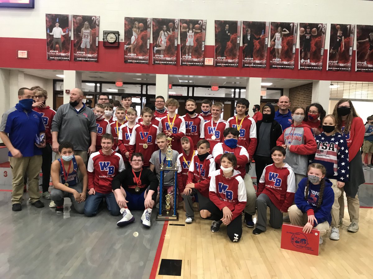 Congratulations to the Western Boone Jr. High wrestling team for placing 1st at the 2021 Sagamore Conference at Southmont High School today. This is the first time is school history!
Way to go Webo
#greatdaytobeastar⭐️