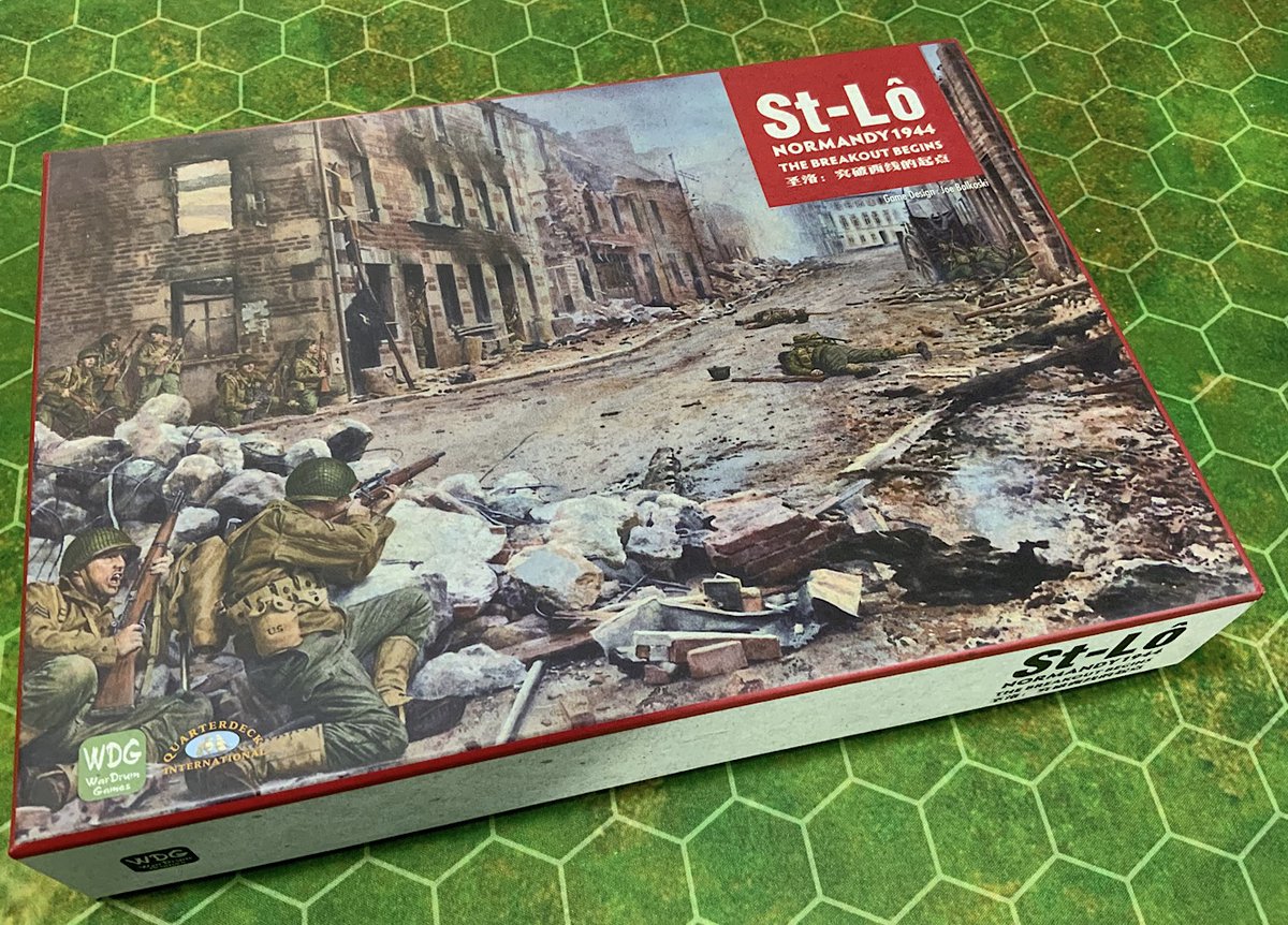 fromtheturret's tweet image. St-Lô: Normandy 1944 - Quarterdeck Games has a remake of Joseph Balkoski’s classic. It is a “Chinese” edition but, except for the box and a couple lines here and there, has full English rules and charts. Nice map and pre-cut rounded corner counters. #stlo #normandy #dday