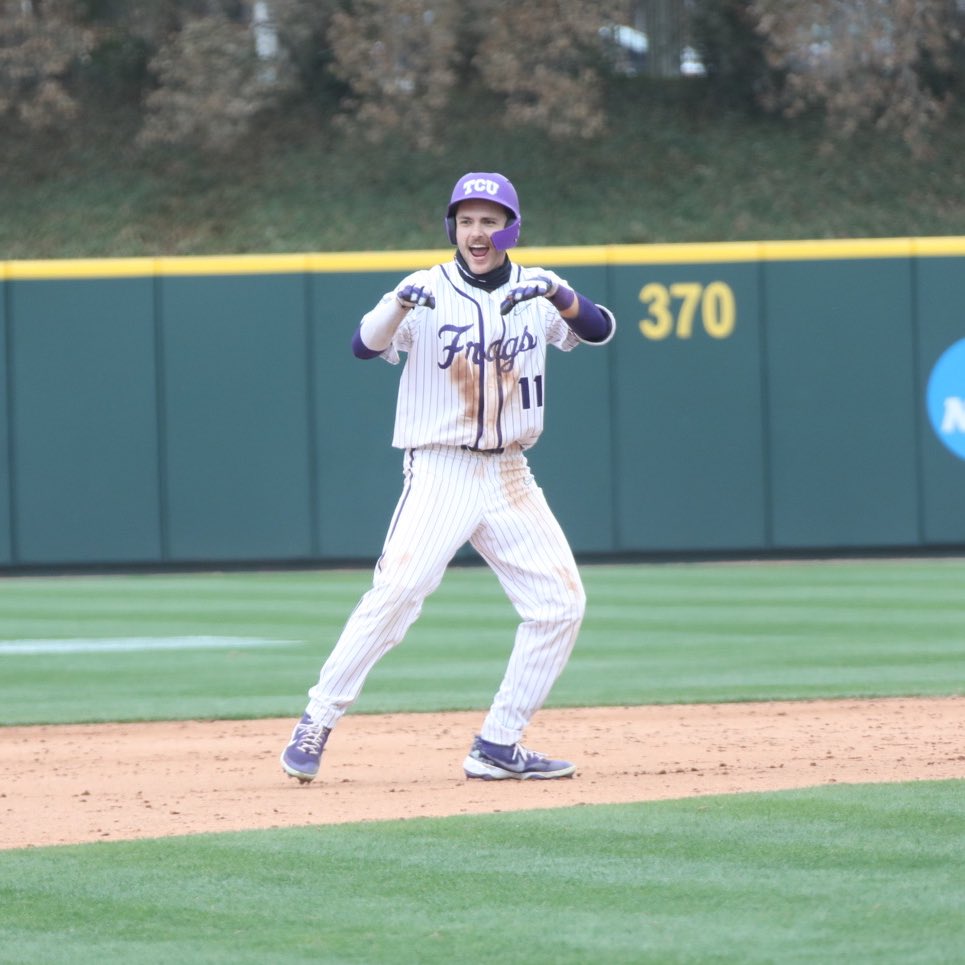 Call Phillip Sikes UPS because all that man does is deliver. 

His double to right scores two, and TCU has a 4-1 lead in the bottom of the eighth.