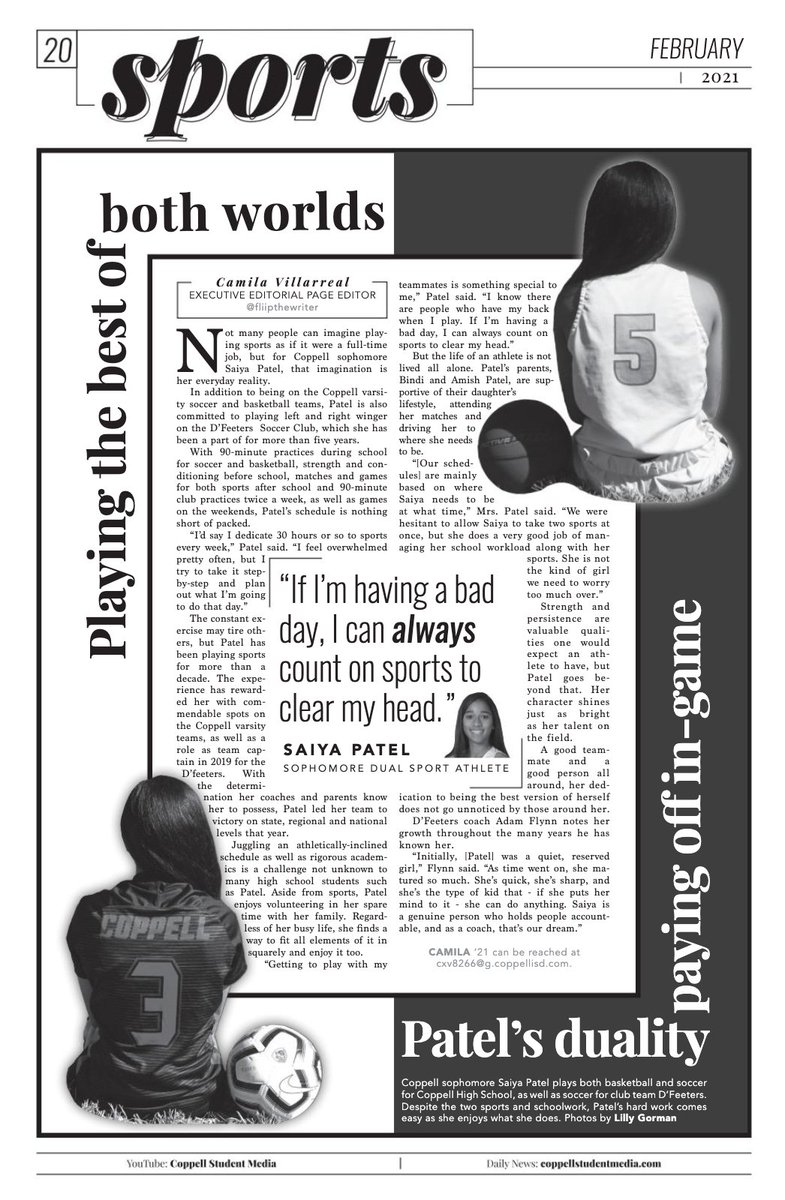 bcwrolltide's tweet image. Congratulations to @SParampottil for winning 1st place in #SIPA2021 Newspaper Sports Page Best in Show. #LocalEyesLocalNews #CHSRelentless