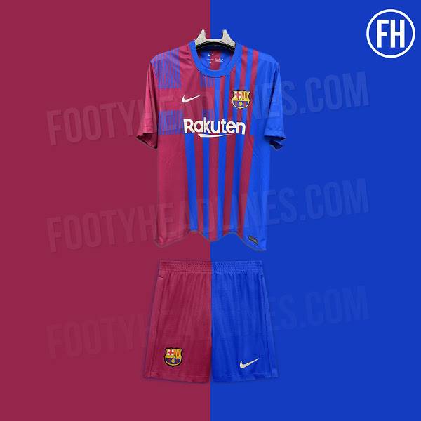 Barcatimes On Twitter Footy Headlines Fc Barcelona 2021 22 Home Kit Leaked