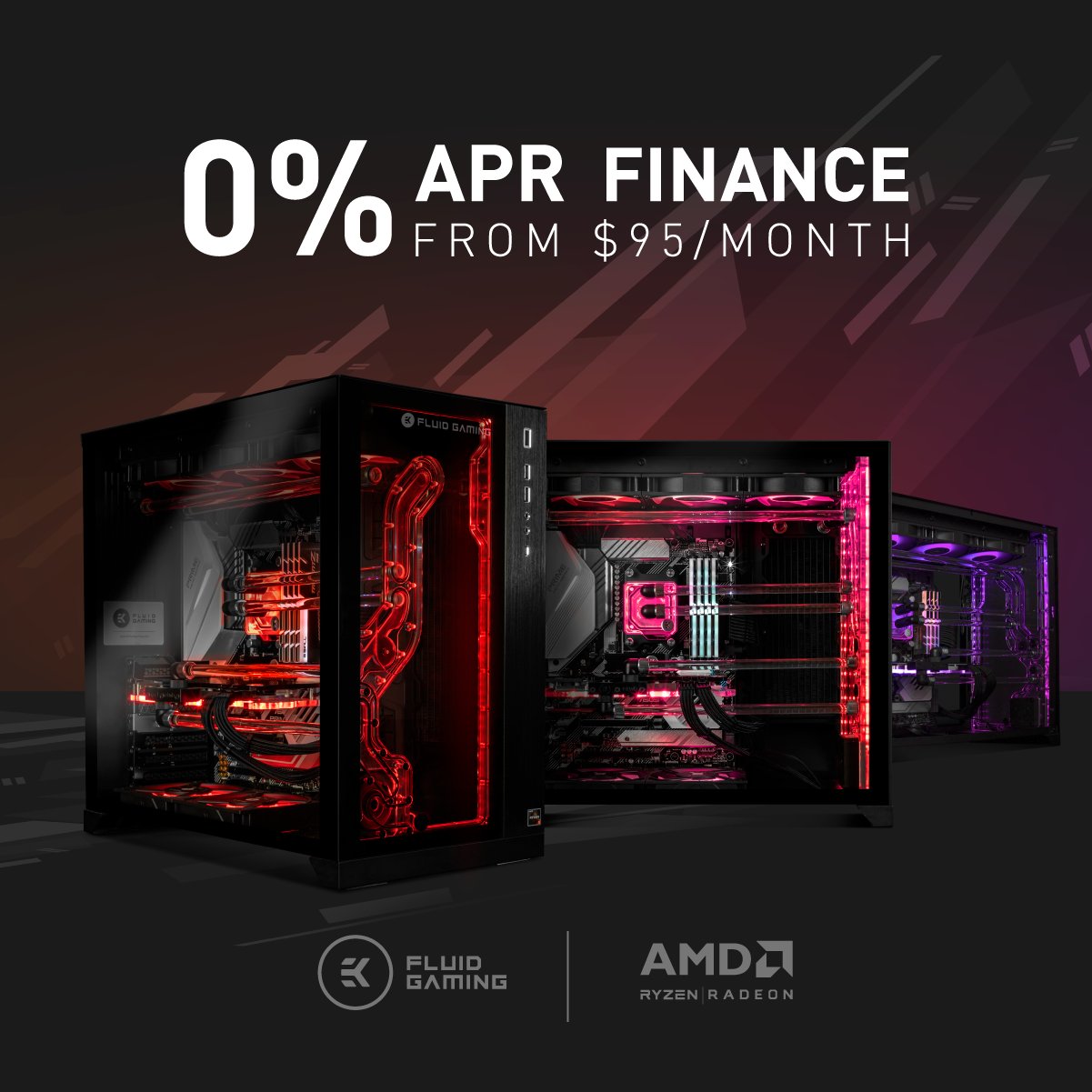 EK FluidGaming on Twitter: "Get Your Ultimate Fully Liquid-Cooled @AMD Gaming  PC 💻 Play Now 👾 Pay Later 📆 with 0% APR Finance ✍ 5 Minute Application  with Instant Approval ✓ Find
