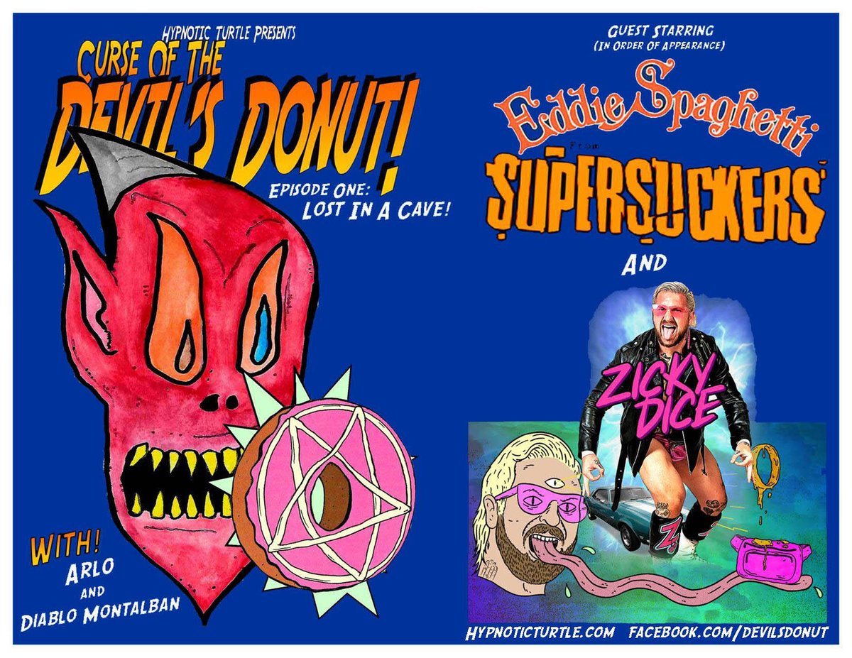 Devil's Donut Episode #1: 
Lost In A Cave! 

Bam!  Zip!  Zing!

hypnoticturtle.com bandzoogle.com/albums/395489/…