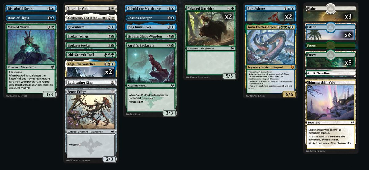 I won the Koma lottery and made it to day 2 of the MIQ. So happy to have competitive limited available! If only I did not need to play these tournaments at 2am... #hareruyahopes