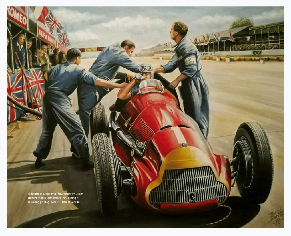 paolantonio67's tweet photo. Debut internacional de FUEL-ART en la nueva edicion del libro QPRS f1 Grand Prix Racing by de Numbers de Clyde Berryman que se edita en USA.
Acá algunas obras que ilustran el libro. https://t.co/YiuNdWMqJE