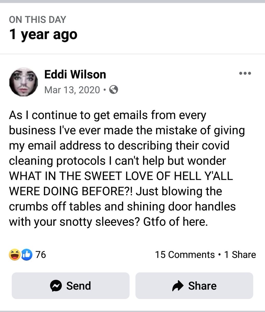 eddi_licious's tweet photo. Happy anniversary ya filthy animals
#oneyearclean #notsober #pandemicanniversary https://t.co/Aj4dkiqzV6