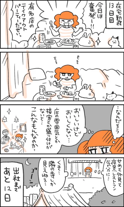 在宅勤務子ちゃん
13日目～16日目

公園の価値はこの1年ですごく上がったよね。
明日も12時につづきアップします! 