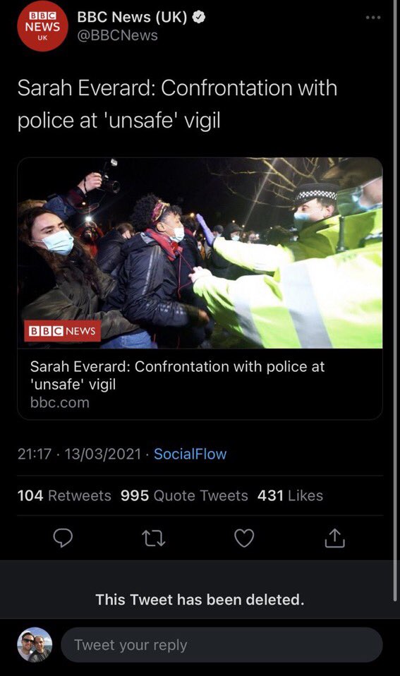 Beatnik_Cam's tweet photo. To @BBCNews 

You may have deleted the tweet, but don’t think for a second it excuses your misleading headline!

#ShameOnYou 
#ClaphamCommon https://t.co/7j1e0JZz8z