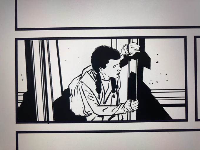 First panel I've been happy with in awhile...finally getting my groove back. #makingcomics 