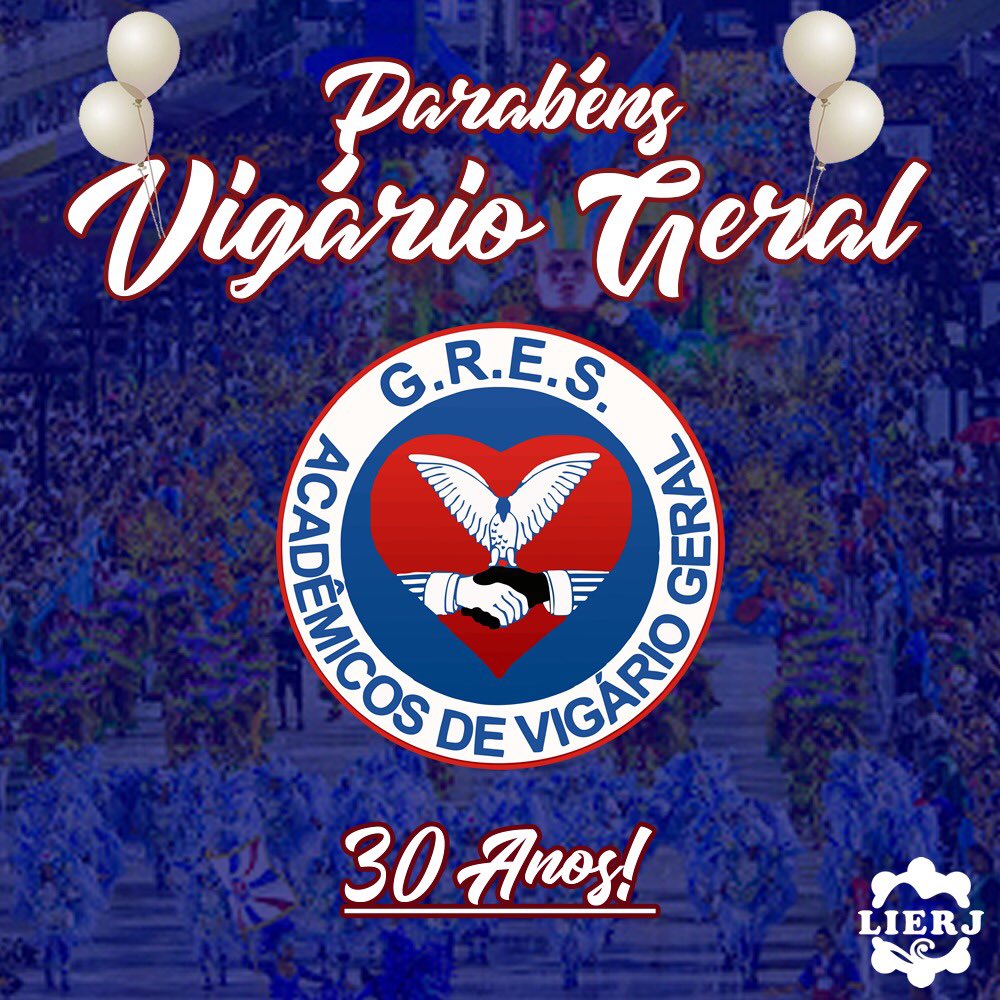 LierjCarnaval's tweet photo. A Diretoria da Lierj parabeniza o Acadêmicos de Vigário Geral e toda sua comunidade pelos 30 anos de resistência!

#samba #lierj https://t.co/Z8uJjdpWIs