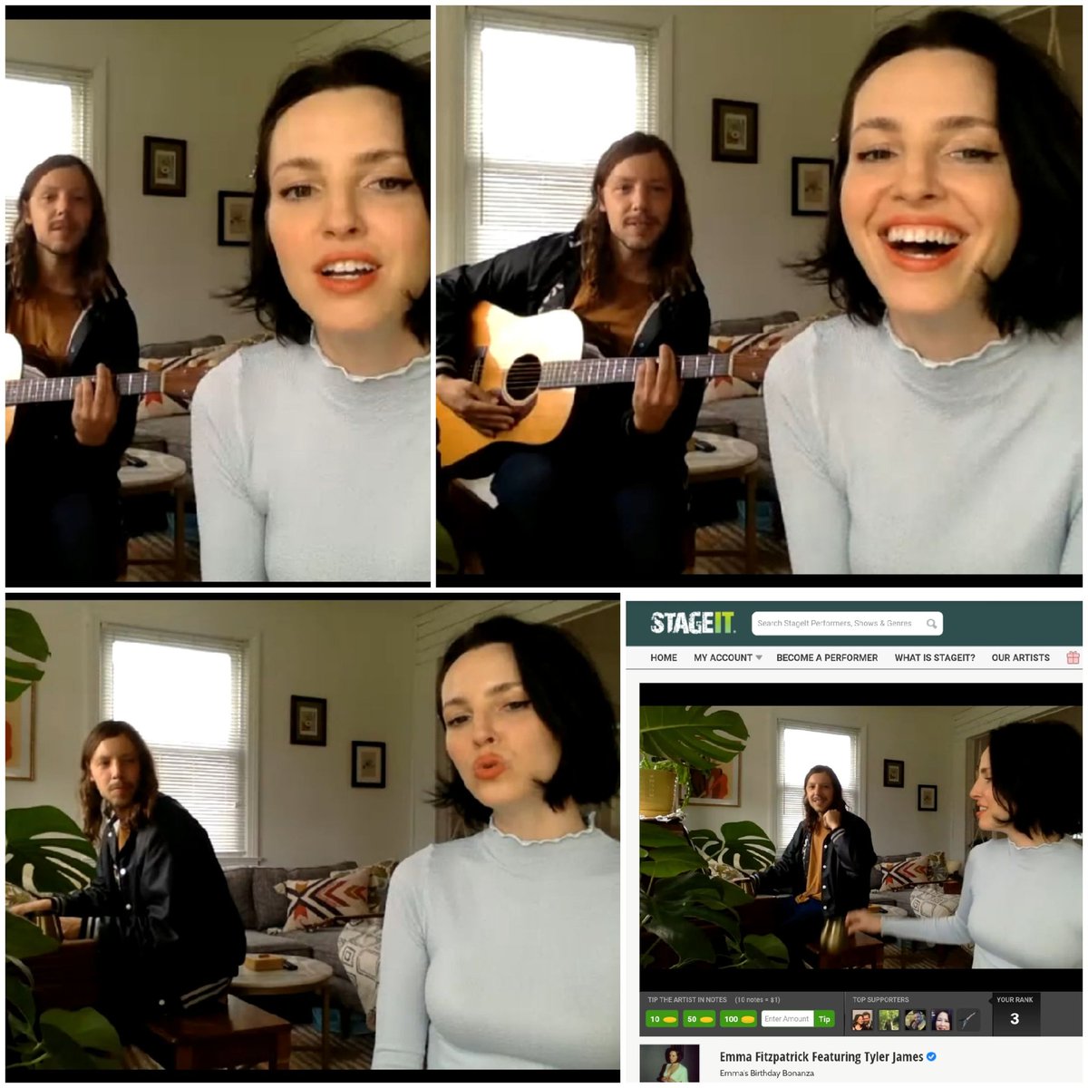 WinRanger's tweet photo. Two #stageit shows and @emmaleefitz and @tylerjames were killing it! #Lonely #GoinStraight #CryMeARiver #ShesAlwaysAWoman https://t.co/hEYIrvz9uP
