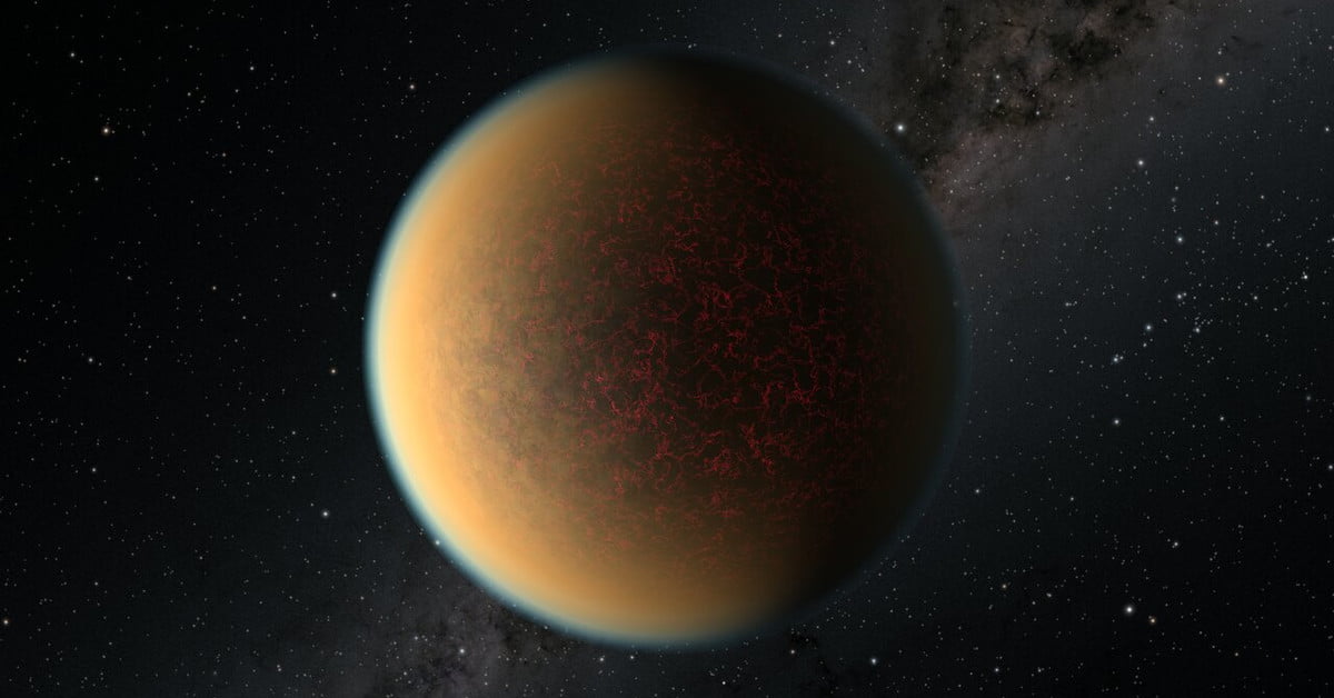 wallpeterson1's tweet photo. This weird exoplanet is regrowing its atmosphere: Researchers using the Hubble Space Telescope have discovered a very odd planet that seems to be regrowing its atmosphere after having lost it in the past. https://t.co/rjvxh8dRCD