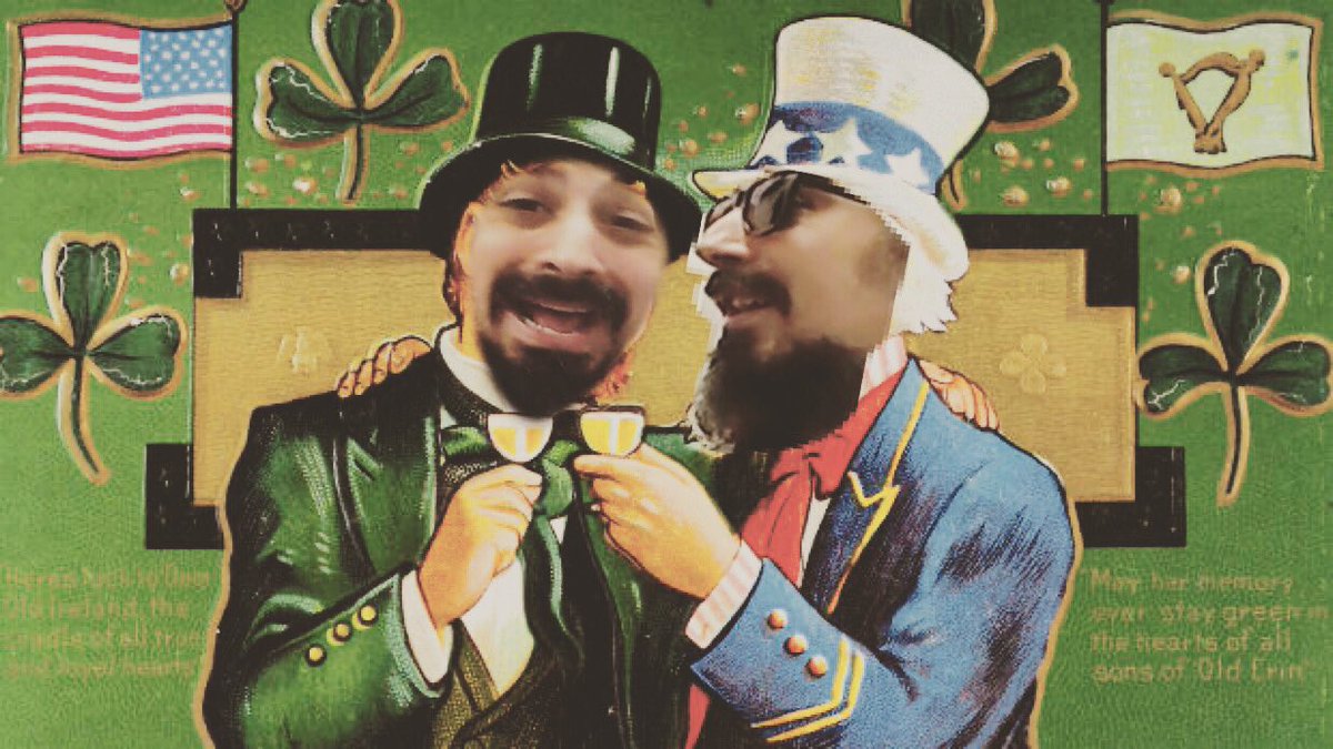 Tully_Dio's tweet photo. 🍻This St.Patrick’s Day Eve!🍀 Let the Outlaws of Rock be the drunk idiots you party with this glorious holiday.🥃Pic circa 1845 my Great-great Uncles Tully and Brody O’Diö straight off the boat. #stpatricksda☘️ @stoneandsteelradioshow @meistermatt @lissettvega18 https://t.co/J83tYFEaRT
